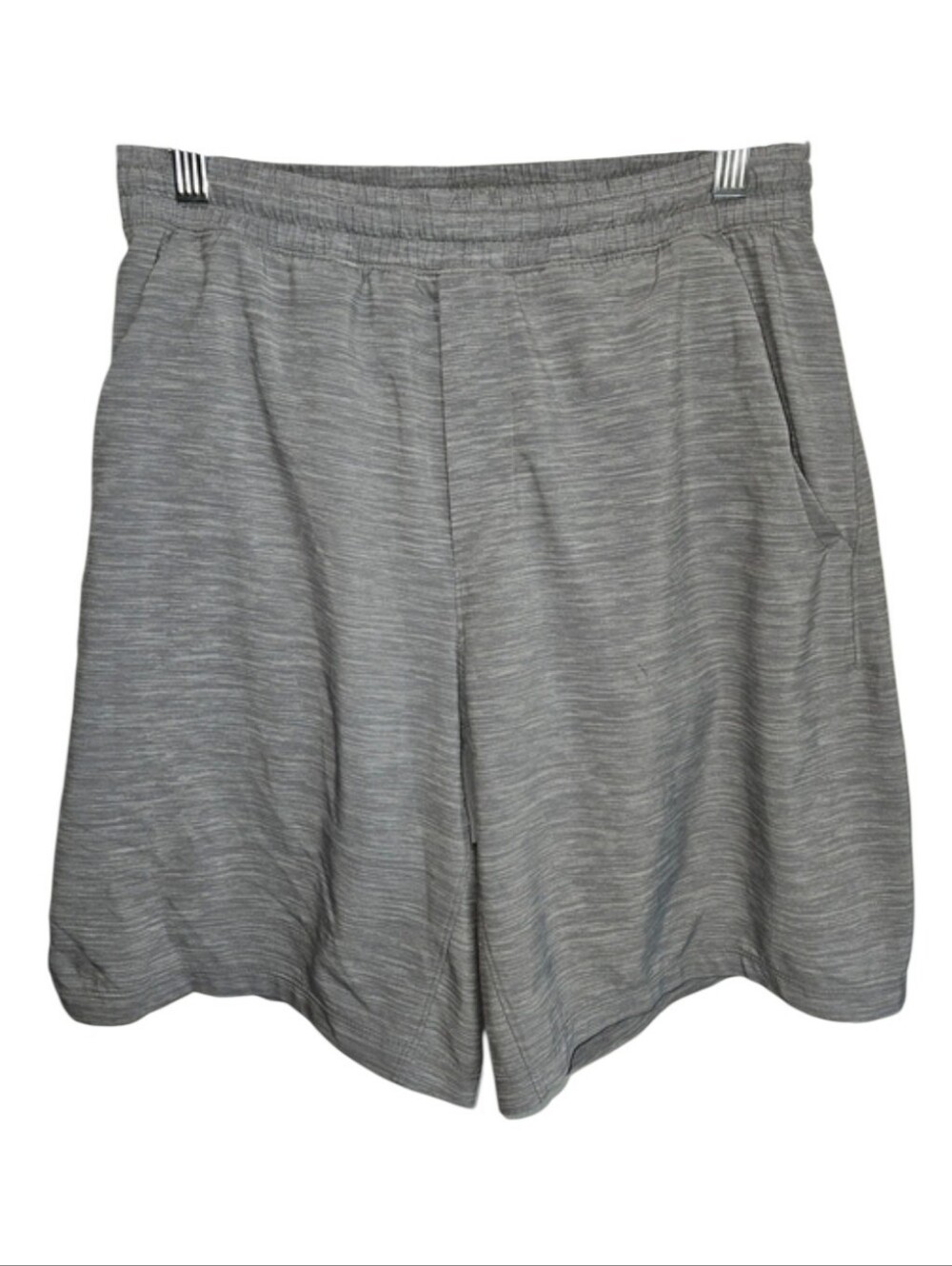 Lululemon Shorts Men's Medium Heathered Gray Athletic 9 Inch Inseam Gym Workout